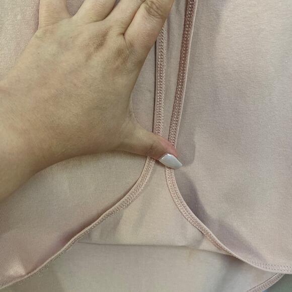 Express Dusty Pink Off Shoulder Flare Sleeve Bodysuit Large - Picture 6 of 7